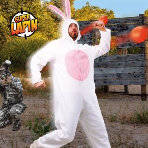 Thématique Déguisements & Accessoires. Idéal pour un rayon Fêtes & Évènements / EVG / Costumes / Accessoires / Costumes Humo / Costume "Super Lapin" / Costumes.