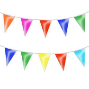 Créez des souvenirs inoubliables avec notre Guirlande de 18 Fanions Multicolores, un choix parfait pour ajouter de la couleur et de la gaieté à chaque occasion !