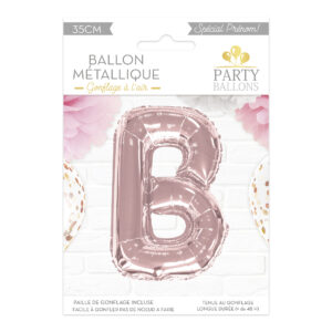 Ballon lettre B rose gold