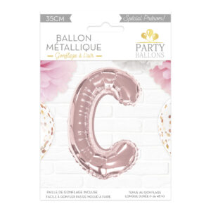 Ballon lettre C rose gold