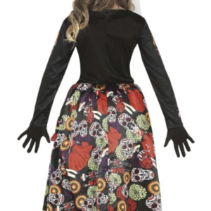 Déguisement fille Los muertos, mort mexicaine Halloween