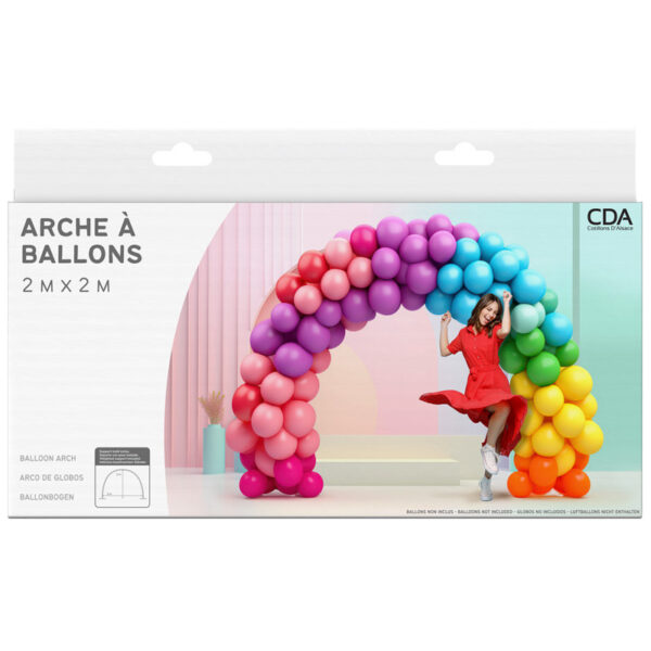 Structure Arche à ballons PM 2 X 2 mètres pour 140 ballons