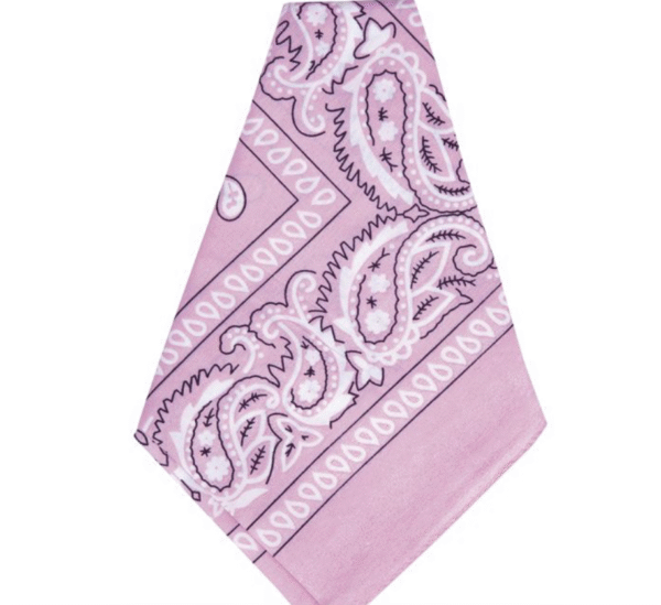 Bandana rose accessoire déguisement cowgirls