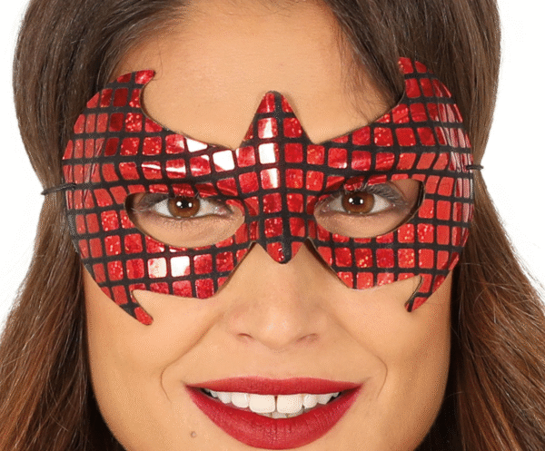 Masque Super Héros Rouge – Devenez le héros de la fête avec ce masque vibrant et dynamique !