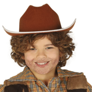 Chapeau de cowboy enfant feutre marron