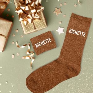 Chaussettes paillettes Bichette, idées cadeau