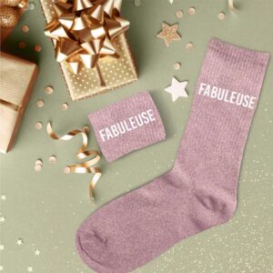 Chaussettes paillettes Fabuleuse, idées cadeau