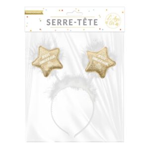 Serre tête anniversaire rose gold age