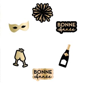 DECO DE TABLE BONNE ANNEE, pics