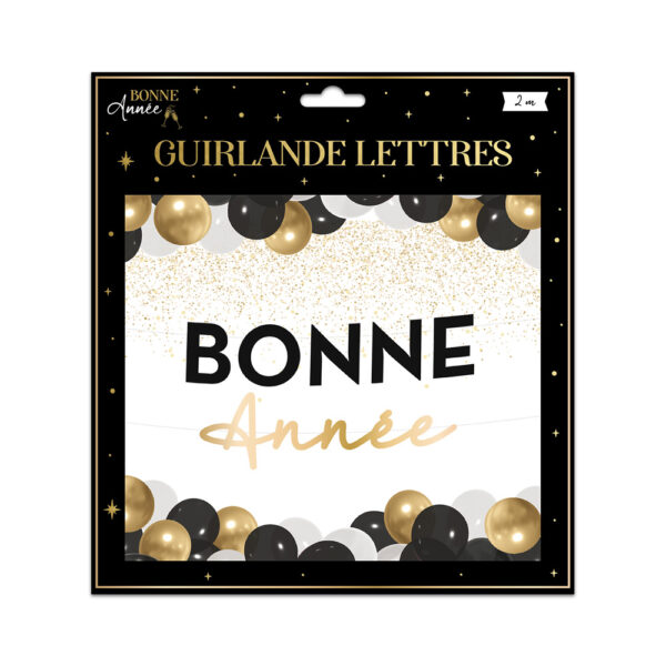 Guirlande lettres bonne année, bonne fêtes