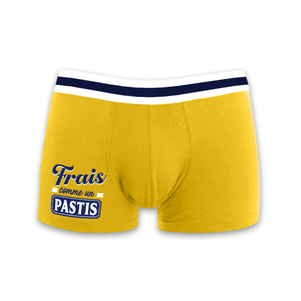 Boxer frais pastis, jaune, cadeau humoristique
