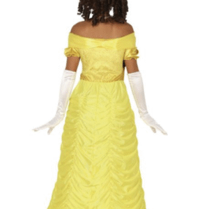 Deguisement princesse jaune belle, robe longue