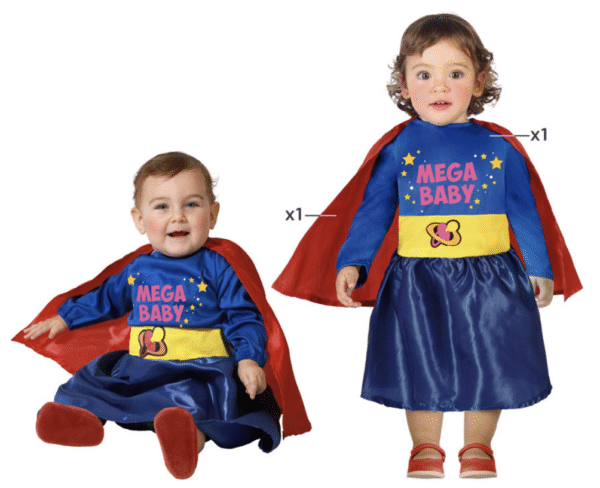 Déguisement super héroine enfant, bébé, petite taille carnaval