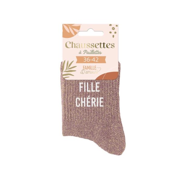 CHAUSSETTES PAILLETTES FILLE CHERIE