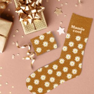 CHAUSSETTES PAILLETTES MAMIE COOL fetes des grands mères, cadeau anniversaire
