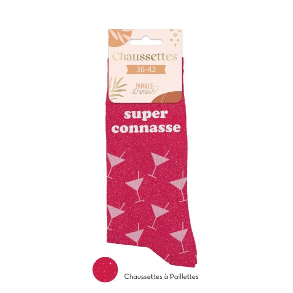 Cadeaux-Affectifs.-Ideal-dans-un-rayon-Accessoires-Mode-Textile-Chaussettes-Affectives-Chaussettes-Super-Connasse-Chaussettes
