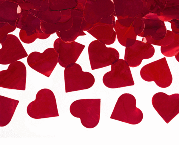 Canon à pétales de roses rouges