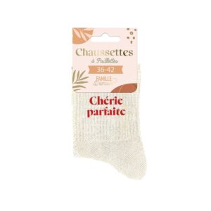 Chaussettes roses Chérie Parfaite, taille unique 36-42, cadeau Saint-Valentin réconfortant, douces et confortables pour les soirées cocooning.