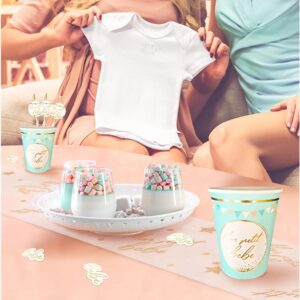 Célébrez l'arrivée de votre petit garçon avec élégance grâce à notre chemin de table 'Mon petit bébé'. Un incontournable pour une décoration de table réussie !