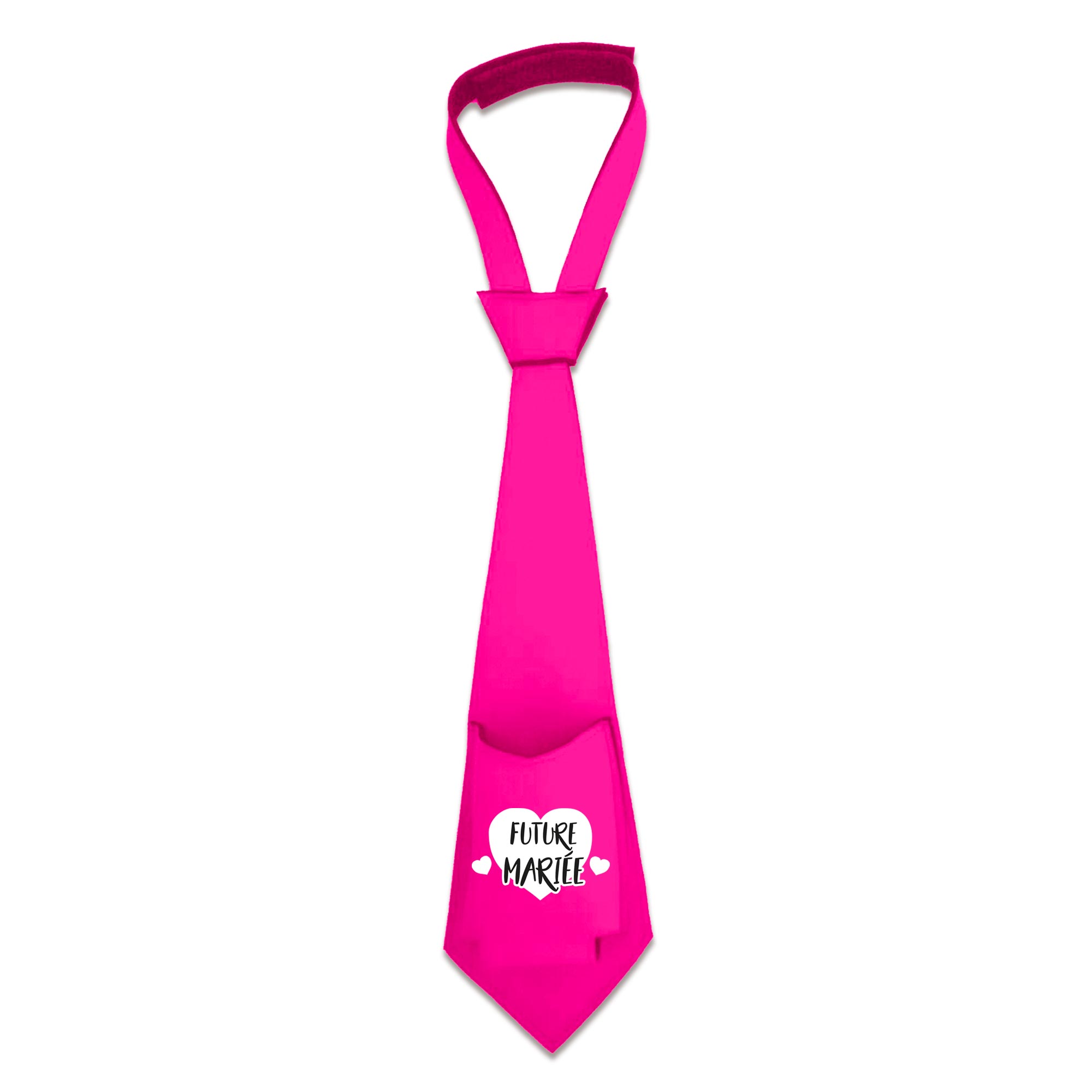 Soyez la reine de la fête avec cette cravate anti-soif rose fluo ! Plus besoin de chercher votre boisson, elle sera toujours à portée de main. Parfaite pour danser, chanter et profiter de chaque instant avec vos amies.