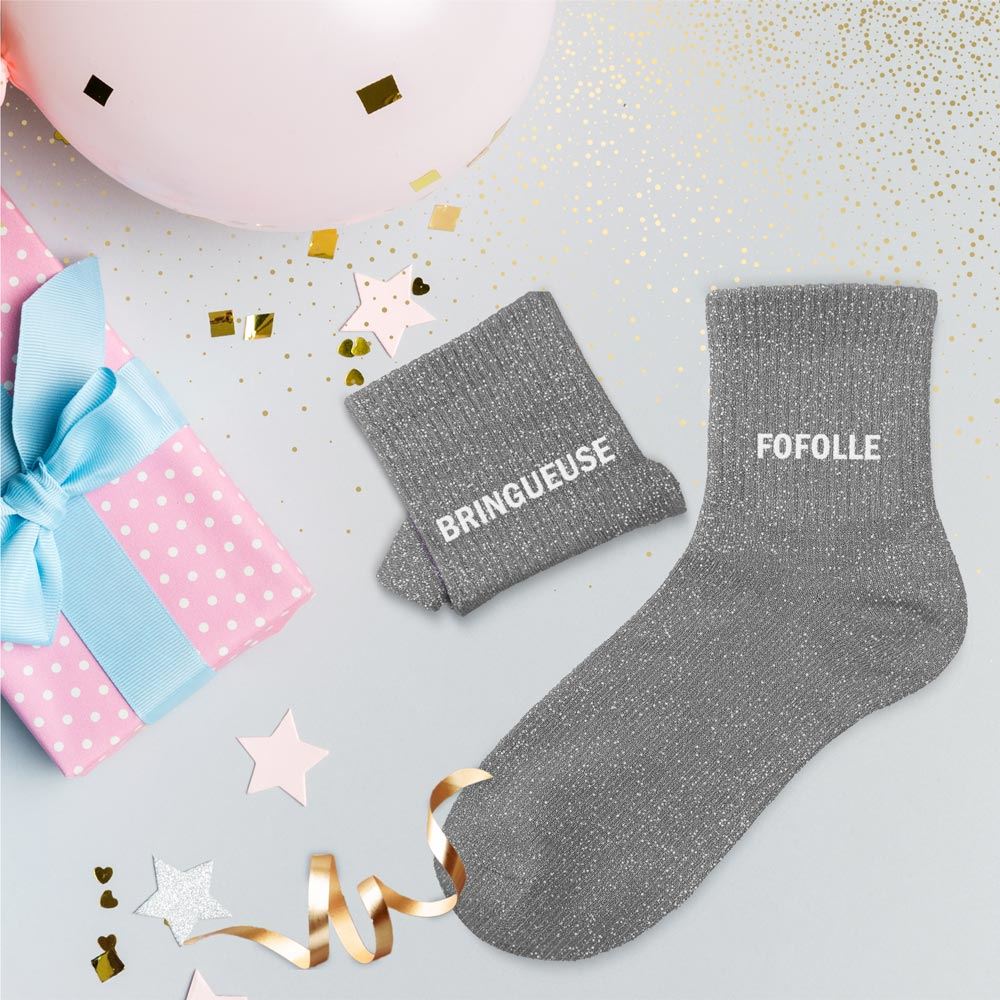 DUO BRINGUEUSE FOFOLLE. À la recherche d'une paire de chaussettes originale.