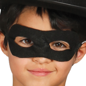 Déguisement de Bandit masqué comprenant une cape, une ceinture, un chapeau, une chemise, un loup et un pantalon, idéal pour les soirées costumées, Halloween, le Carnaval ou les pièces de théâtre