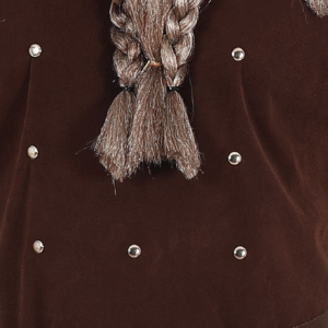 Déguisement de Viking comprenant une tunique, un pantalon et une ceinture avec des détails, idéal pour les fêtes costumées, Carnaval, Halloween, les soirées à thème nordique ou historique, ou les reconstitutions