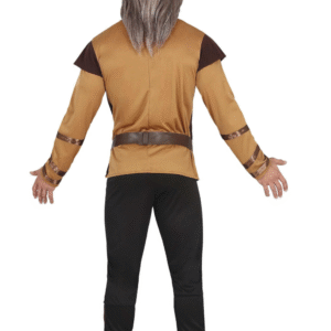 Déguisement de Viking comprenant une tunique, un pantalon et une ceinture avec des détails, idéal pour les fêtes costumées, Carnaval, Halloween, les soirées à thème nordique ou historique, ou les reconstitutions