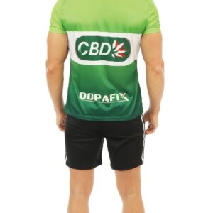 Soyez le cycliste le plus cool de la soirée avec ce déguisement original. Le maillot vert fluo et le short noir vous donneront un look décontracté et tendance