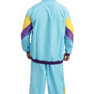 Ce survêtement deux pièces est l'incarnation même du style sportif des années 80. Avec ses couleurs vives et sa coupe oversize, il vous transportera directement sur un dancefloor des années folles