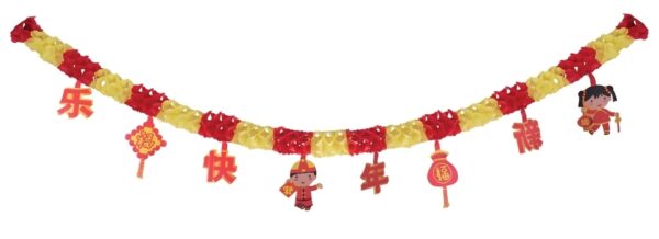 Guirlande de 2 mètres pour le Nouvel An chinois