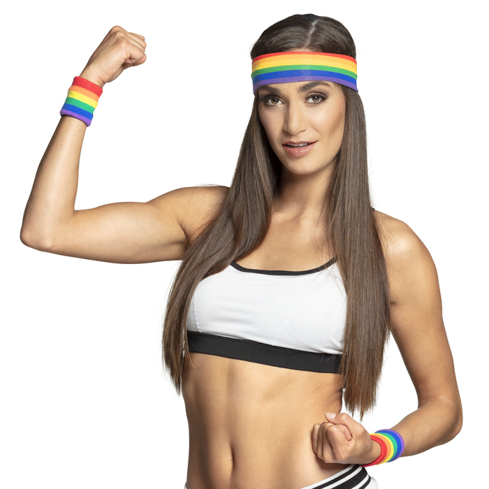 Arbordez les couleurs de l'arc-en-ciel avec ce kit de bracelets et bandeau !