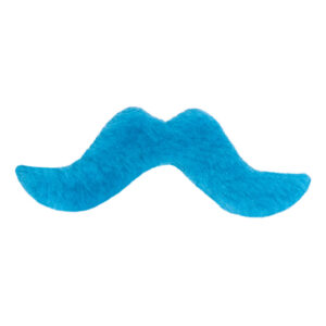 Lot de MOUSTACHE couleur assortis fluo BLEU