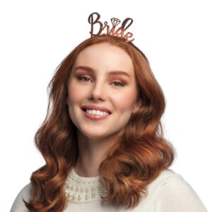 Soyez la reine de votre journée avec notre tiare 'Bride' dorée !