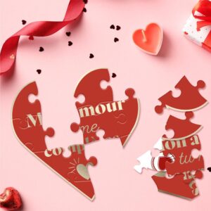 PUZZLE CŒUR + ENVELOPPE SAINT VALENTIN.