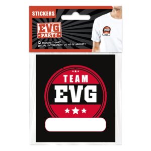Soyez l'équipe la plus stylée de l'EVG avec ces stickers textiles "Team EVG". Personnalisez vos t-shirts, casquettes et plus encore pour un look unifié et inoubliable !