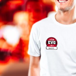 Soyez l'équipe la plus stylée de l'EVG avec ces stickers textiles "Team EVG". Personnalisez vos t-shirts, casquettes et plus encore pour un look unifié et inoubliable !