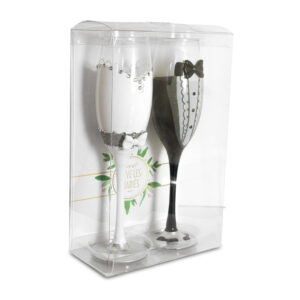 Imaginez-vous levant ces magnifiques flûtes pour porter un toast à votre amour éternel. Ces flûtes à champagne personnalisées sont bien plus qu'un simple objet, elles sont le symbole de votre union.