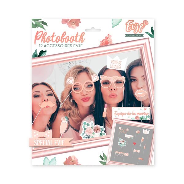 Imaginez-vous et vos amies, parées de vos plus beaux sourires, posant avec les accessoires de notre kit photobooth. Les fous rires seront garantis ! Ce kit est parfait pour créer des souvenirs inoubliables et renforcer les liens d'amitié.