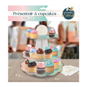 Ce présentoir à cupcakes est bien plus qu'un simple support. C'est le cœur de votre décoration de révélation de genre. Il créera une ambiance féerique et gourmande pour votre fête. Imaginez vos invités émerveillés devant ce magnifique présentoir rempli de délicieuses pâtisseries !