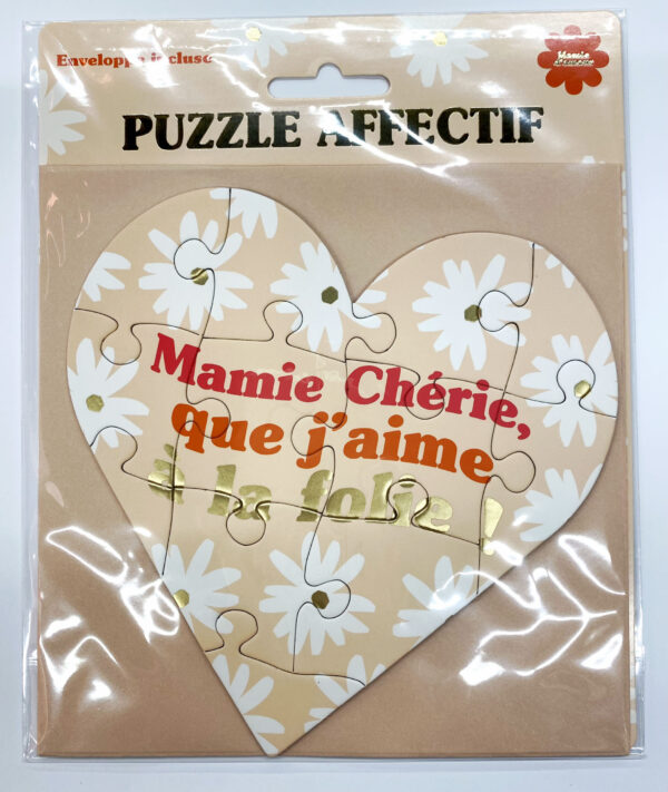Puzzle affectif Mamie Chérie.