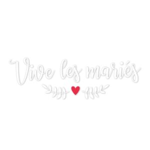 STICKER DE VOITURE MARIAGE. Collé à la vitre arrière deco voiture des mariés