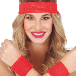 Bandeau et poignets pour déguisement années 80