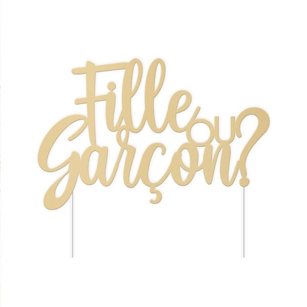 Ce topper de gâteau est bien plus qu'une simple décoration. C'est le point central de votre révélation de genre. Il créera un moment magique et mémorable pour vous et vos invités.