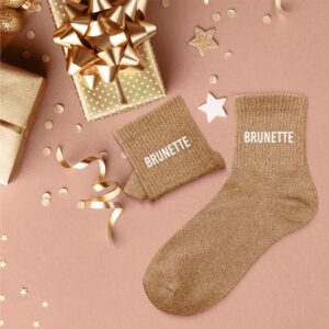 chaussettes à paillettes Brunette est l'accessoire Mode & Beauté idéal !.