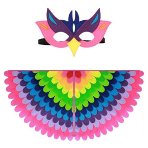 set-capemasque-bird-paradise-bleu-assortis-96-x-47-cm