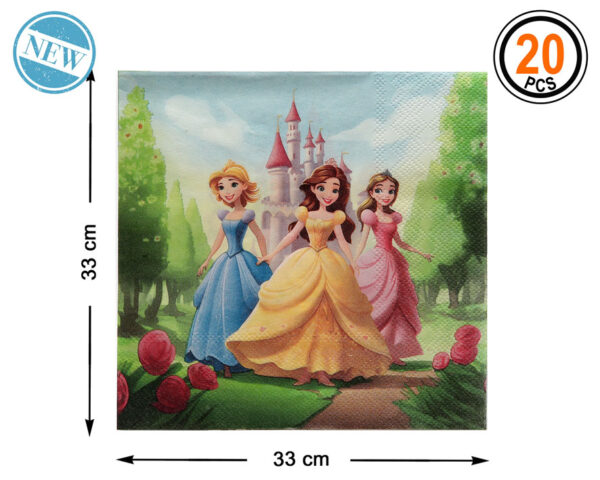Transformez votre table en un royaume enchanté avec nos serviettes princesses !