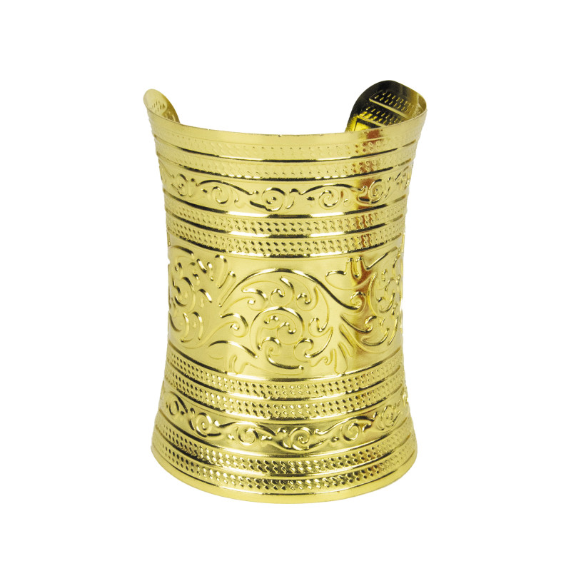 Transformez-vous en une majestueuse Reine Cléopâtre grâce à ce Bracelet doré qui ajoutera une touche de splendeur royale à votre déguisement. Ce bracelet sublime est l’accessoire idéal pour compléter un costume de reine égyptienne et capturer l'essence du style impérial. Que ce soit pour une soirée déguisée, un carnaval ou un événement à thème historique, ce bracelet vous donnera une allure divine et majestueuse. 👑🌟