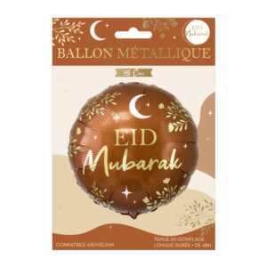 ballon métallique de 35 cm "Aïd Mubarak".