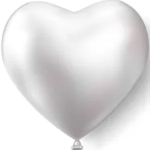 Apportez une touche de pureté à votre événement avec le Ballon Cœur Blanc. En latex résistant, il est parfait pour les mariages, baptêmes et baby showers.